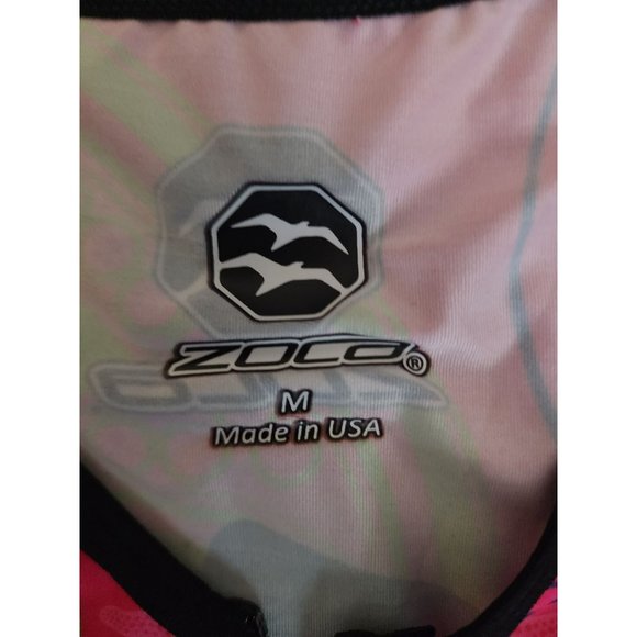 Zoca Women's High Performance Running Cycling Sprint TRI Top Pink Sz Medium NWT - Picture 6 of 7